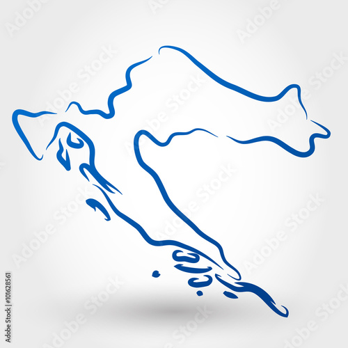 croatia map