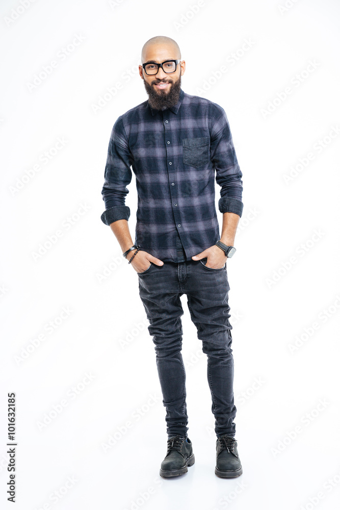 Full length portrait of a happy afro american man Full length portrait of a happy afro american man