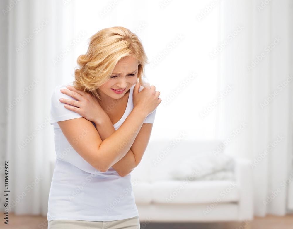 unhappy woman suffering from pain or violence unhappy woman suffering from pain or violence