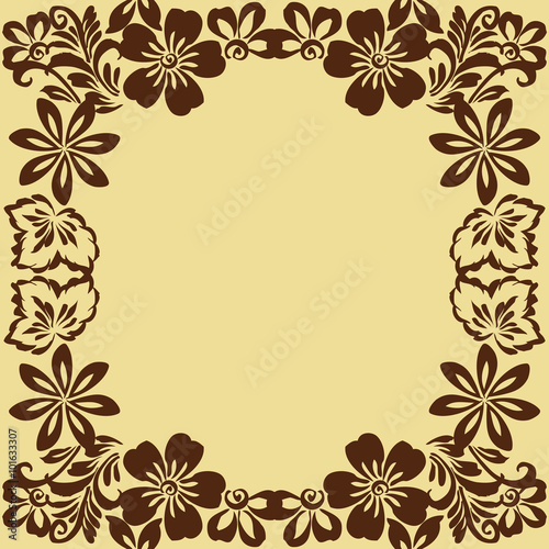 Stylized floral ornament