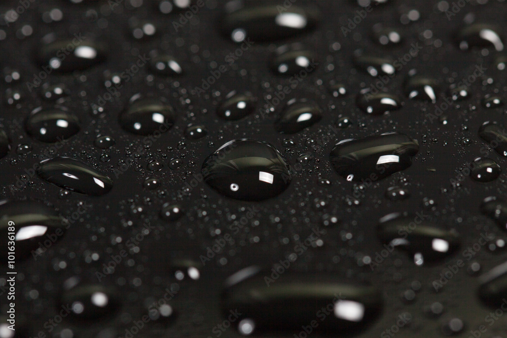 drops of water on a dark background. beautiful abstract texture. macro