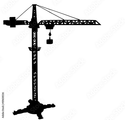 a tower crane 
