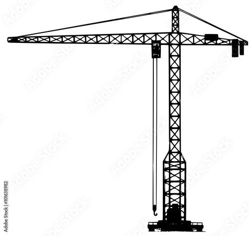a tower crane 
