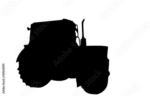 a tractor 