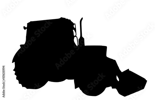 a tractor 