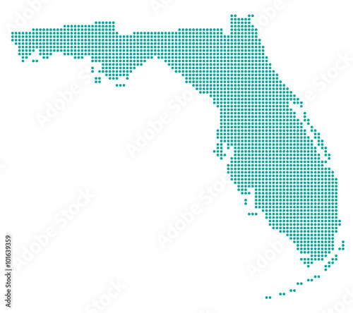 Florida in Punkten - Türkis