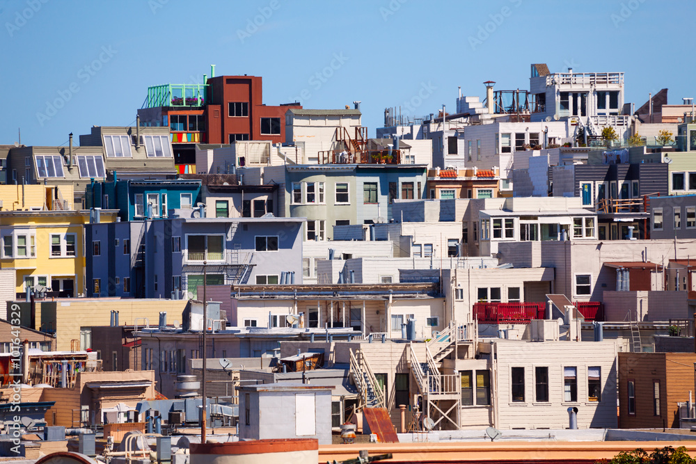 Different houses in San Francisco