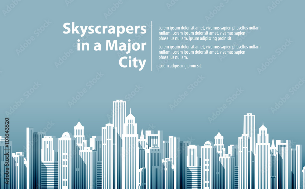 Fototapeta premium modern big city. vector illustration