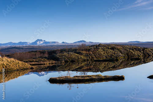 Icelandic nature outddors at Silfra