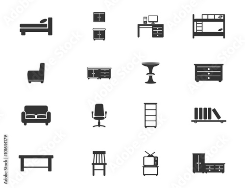 Furniture simply icons