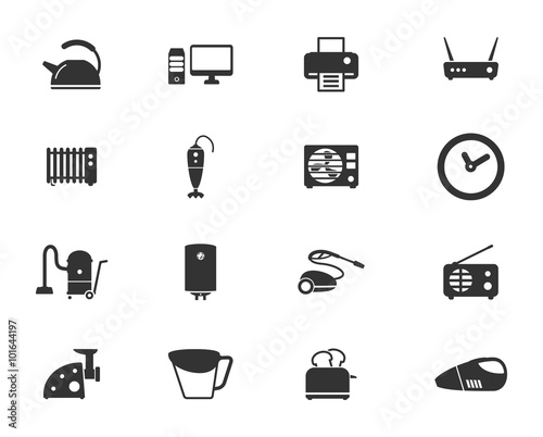Home applicances simply icons