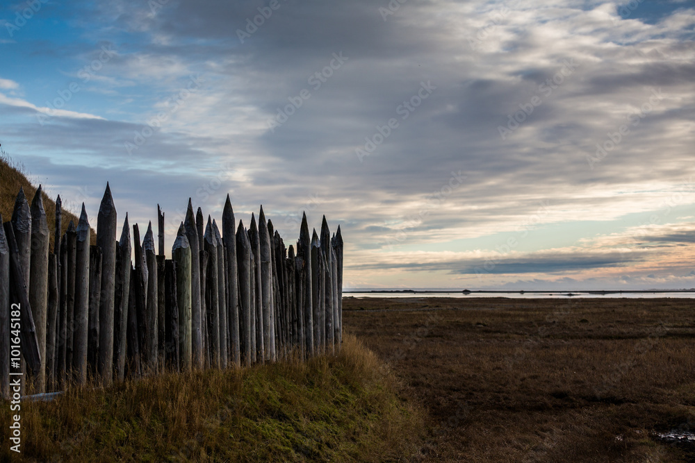 Viking village ruins in Iceland Viking village ruins in Iceland