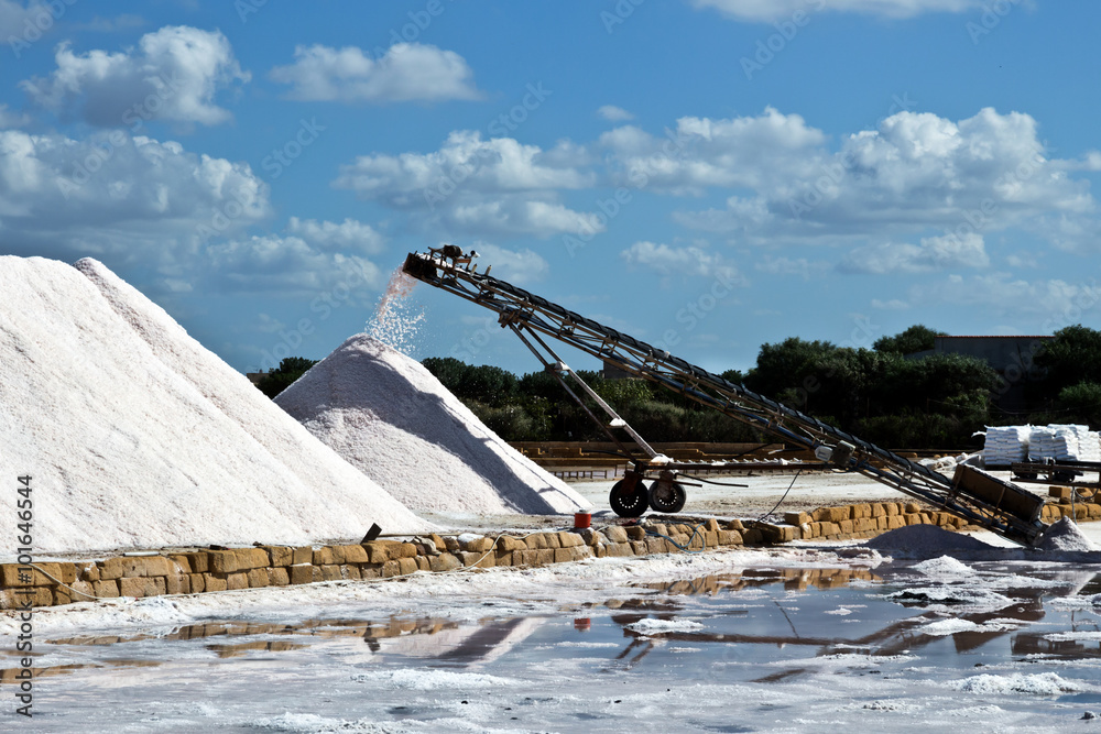 Φωτογραφία Salt farm in Trapani - salt production to extract of sea water