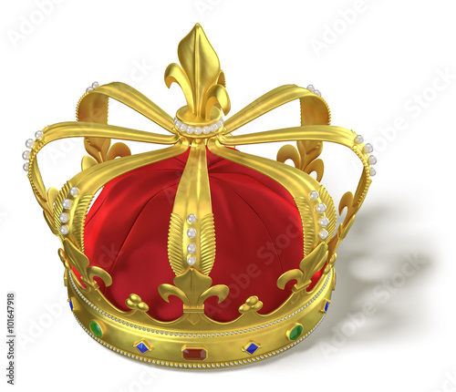 Gold crown with jewels