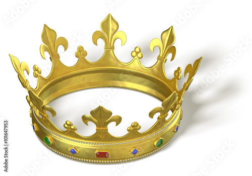 Gold crown with jewels