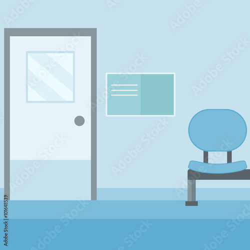 Background of hospital corridor.