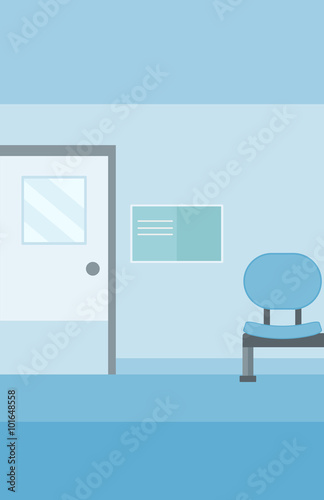 Background of hospital corridor.
