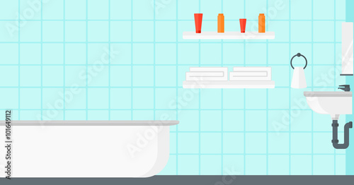 Background of private bathroom.