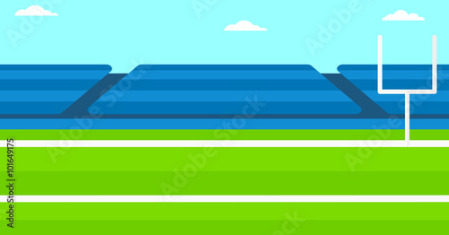 Background of rugby stadium.