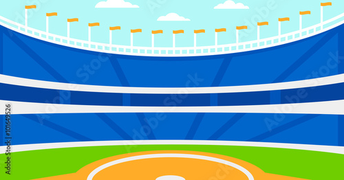 Background of baseball stadium.