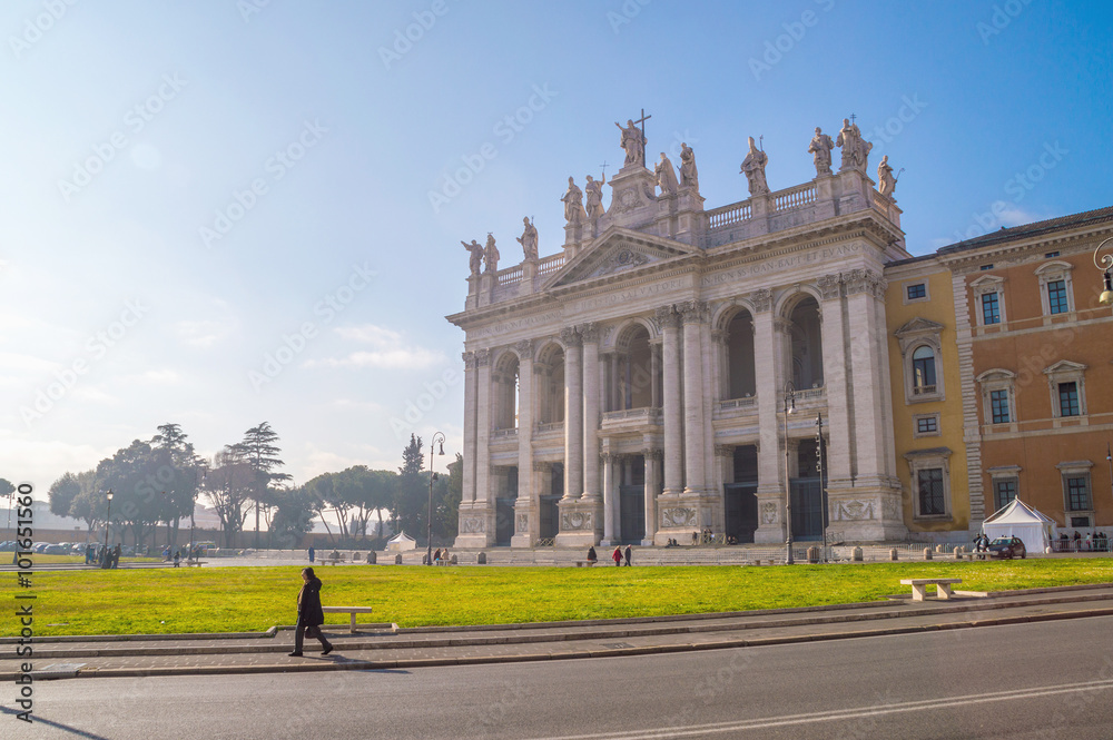 The Papal  archbasilica of St John Lateran, the cathedral of Rome