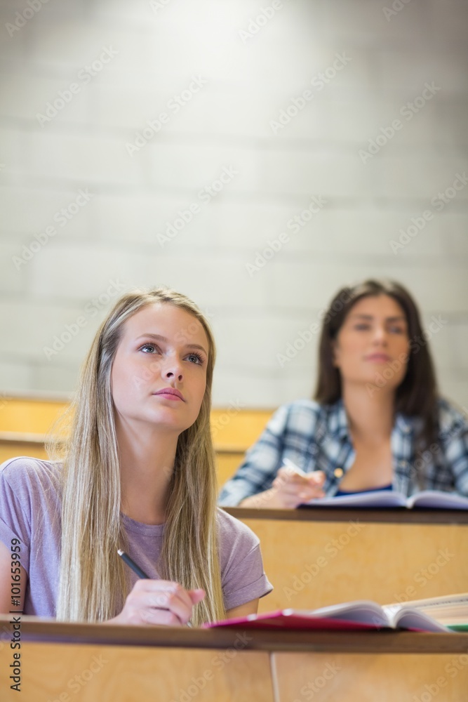 Students sitting beside each other while learning Students sitting beside each other while learning