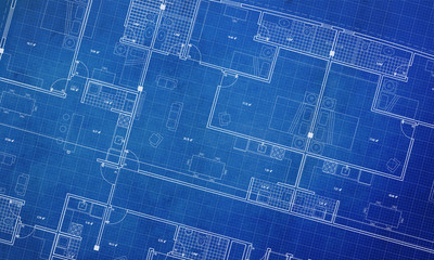 Clean architecture Floor plan background blueprint style abstract