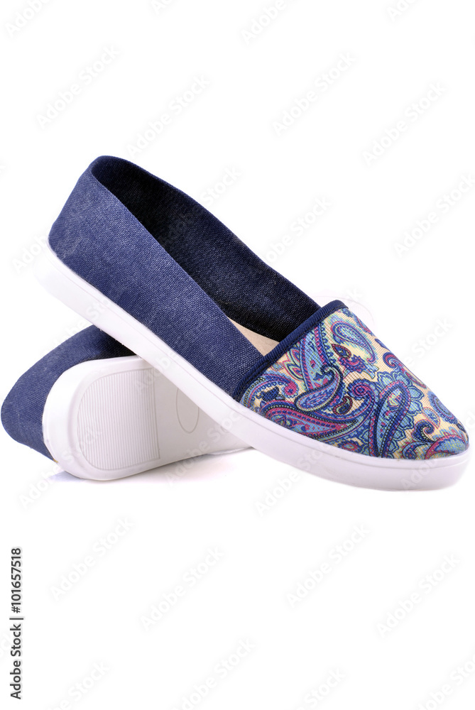Espadrilles shoes isolated Espadrilles shoes isolated
