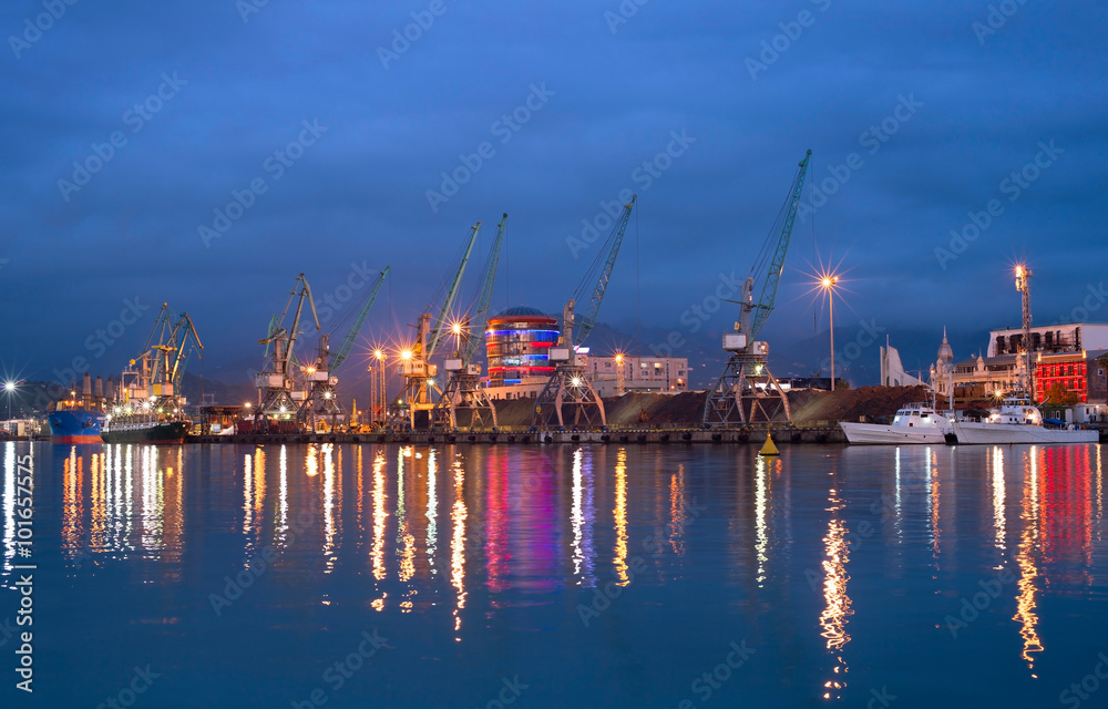 Illumination of sea port