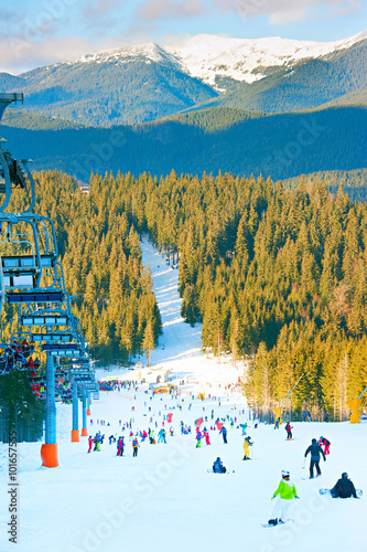 Mountains ski resort