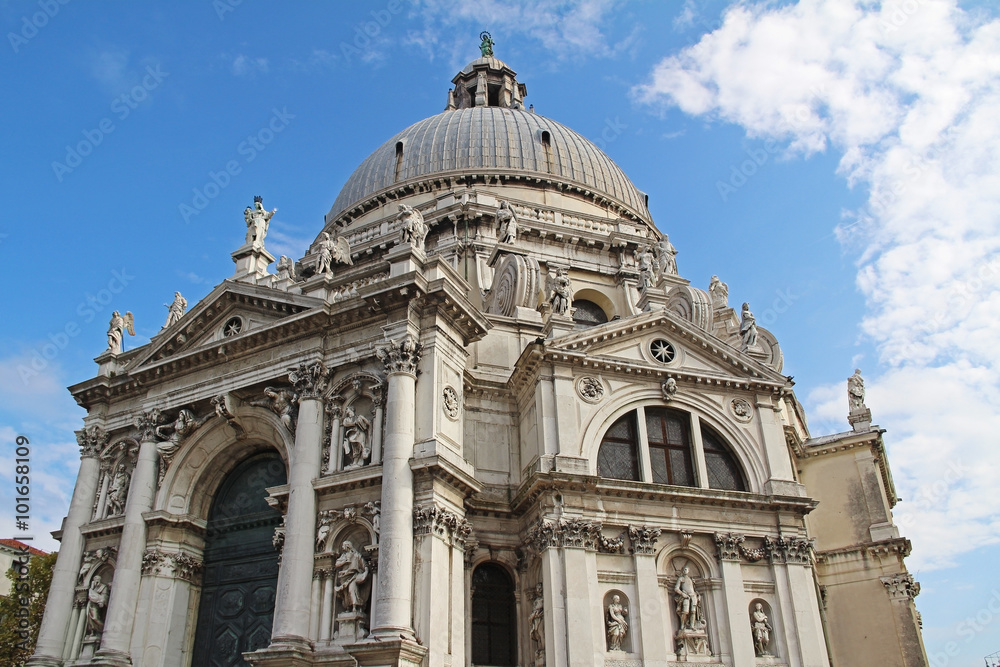 Famous Basilica di Santa Maria della Salute in Venice, Italy