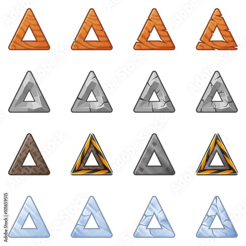 Triangular Blocks For Physics Game 2