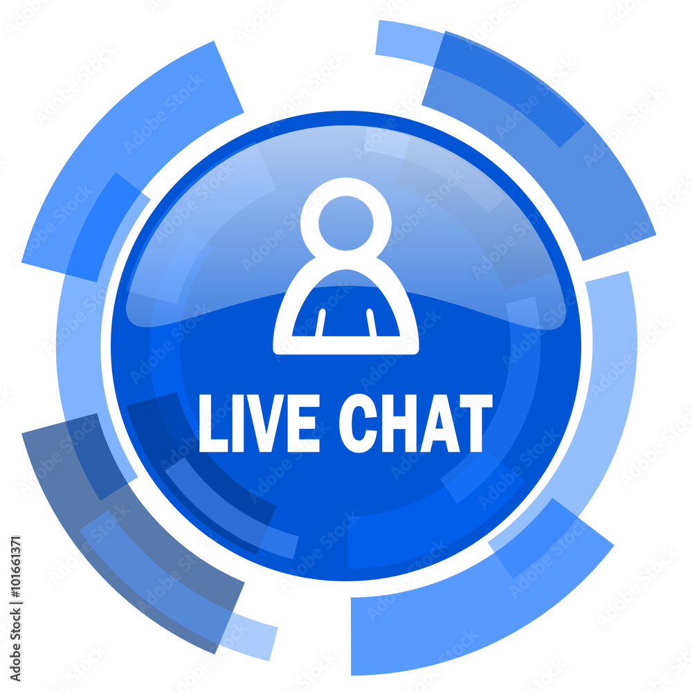 live chat blue glossy circle modern web icon live chat blue glossy circle modern web icon