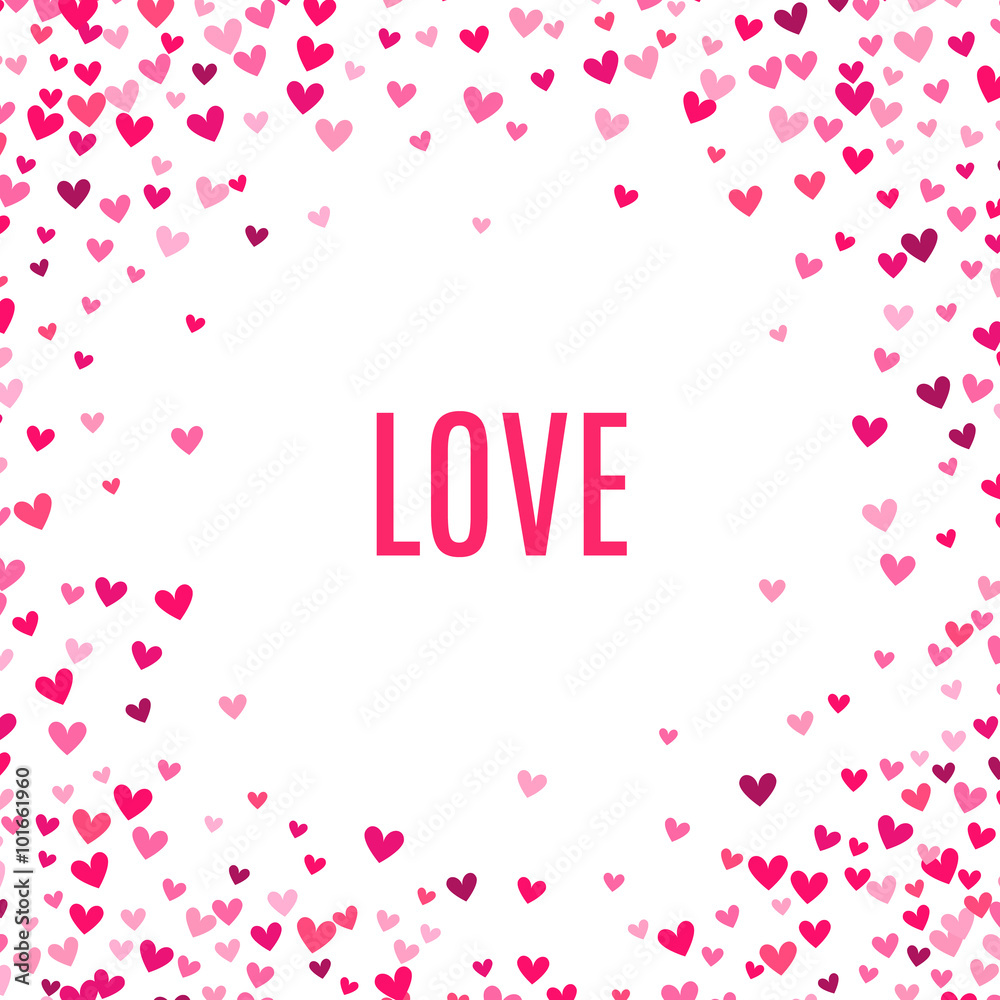 Romantic pink heart background. Vector illustration Romantic pink heart background. Vector illustration