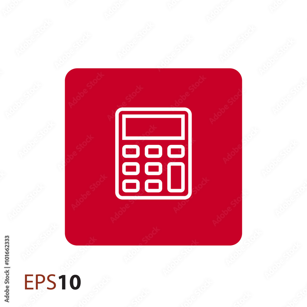 Calculator icon for web and mobile Calculator icon for web and mobile