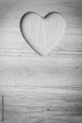 Kitchen board with heart shape as border frame