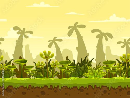 Seamless fantasy landscape