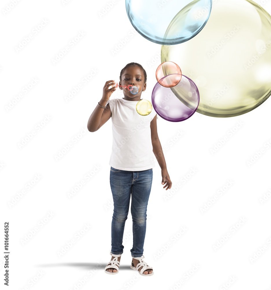Colourful soap bubbles StockFoto Adobe Stock