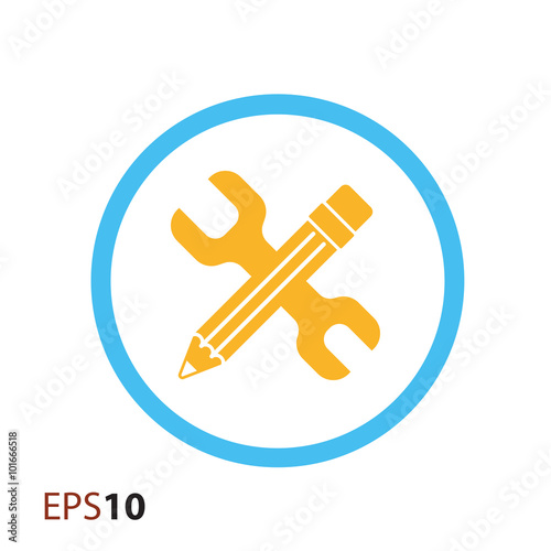 Edit settings icon for web and mobile