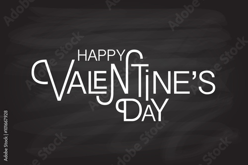 Hand sketched Happy Valentine's Day text as Valentine's Day logo
