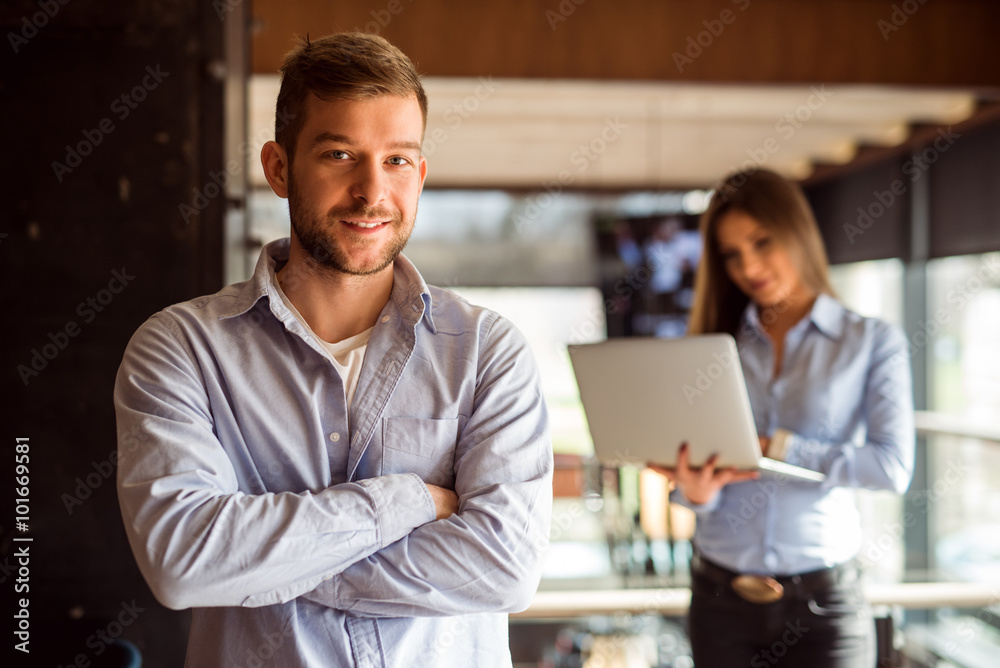 Handsome businessman Handsome businessman