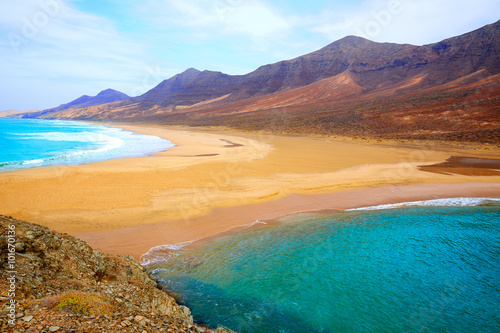 Cofete Fuerteventura beach at Canary Islands