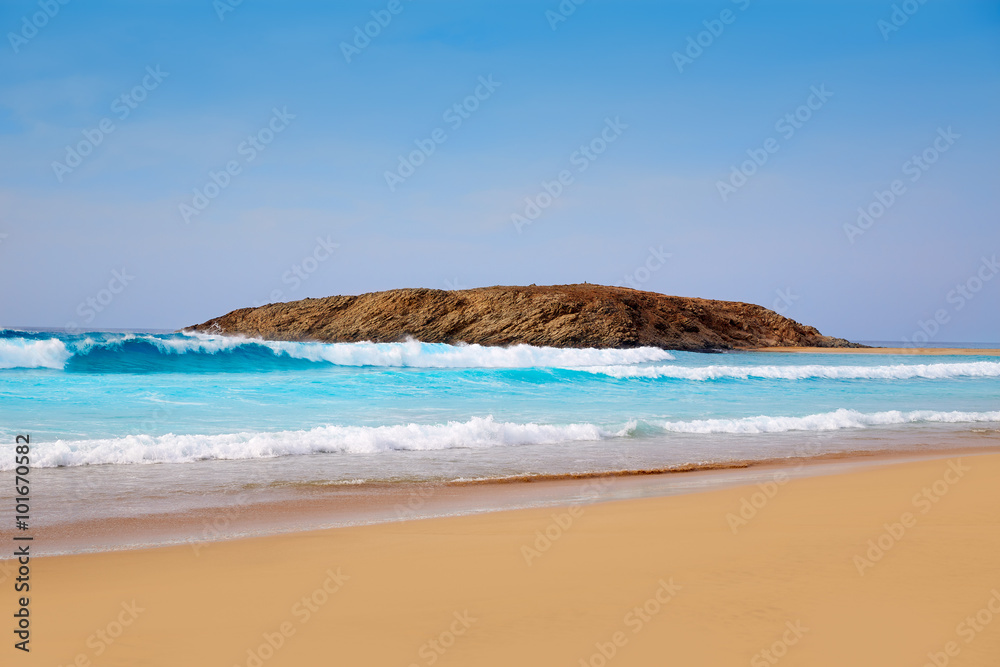 Cofete Fuerteventura beach at Canary Islands