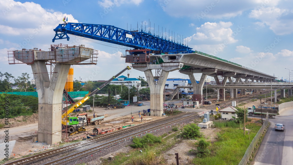 Time Lapse Expressway Construction Site