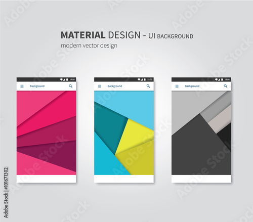 set of ui material design background