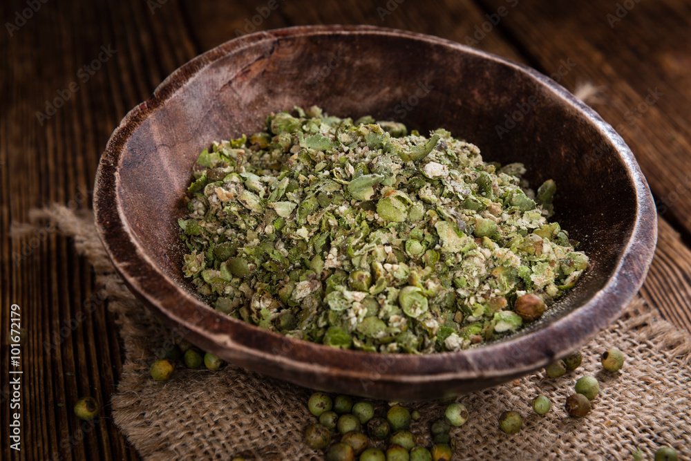 Heap of green Peppercorns Heap of green Peppercorns