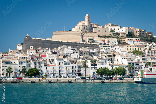 Harbour in Ibiza town, Ibiza island, Spain photo