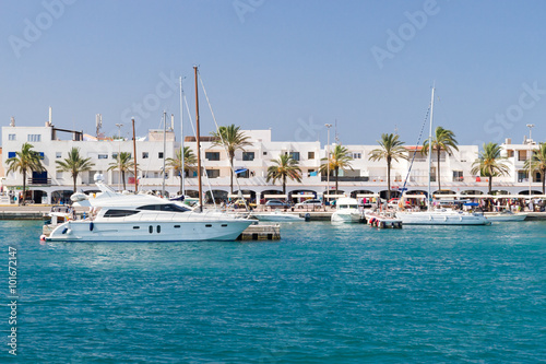 La Savina harbour on Formentera island, Spain photo