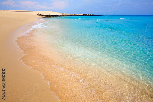 Fototapeta Naklejka Na Ścianę i Meble -  Corralejo Beach Fuerteventura at Canary Islands