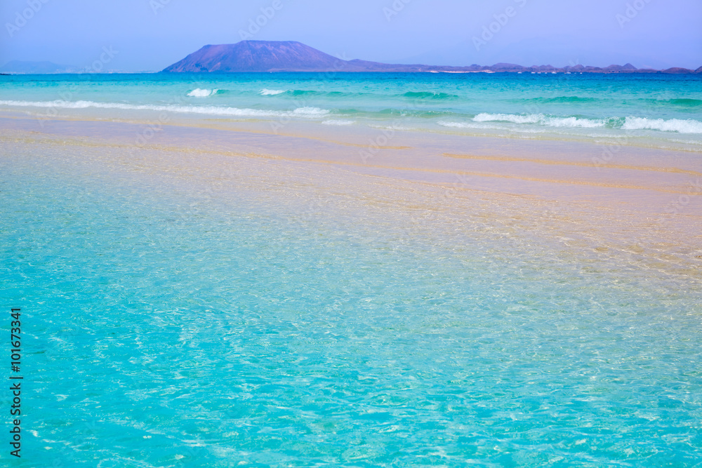 Corralejo Beach Fuerteventura at Canary Islands